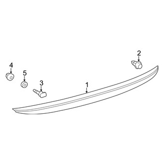 Toyota OE - Trunk Lid - Spoiler (Gas)