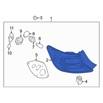 Toyota OE - Rear Left Tail Light Assembly