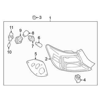 Toyota OE - Rear Lamps - Combination Lamps (L / LE / SE / XLE)