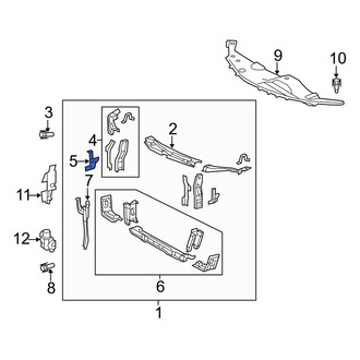 Toyota OE - Front Right Upper Radiator Support Bracket