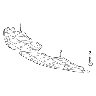 Toyota OE - Radiator Support - Splash Shields (Hybrid LE / Hybrid XLE)