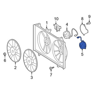 Toyota OE - Right Engine Cooling Fan Motor