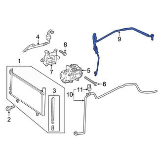 Toyota OE - A/C Refrigerant Suction Hose