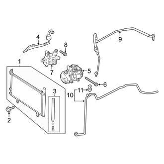 Toyota OE - Air Conditioner & Heater - Condenser, Compressor & Lines