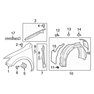 Toyota OE - Fender Liner Nut