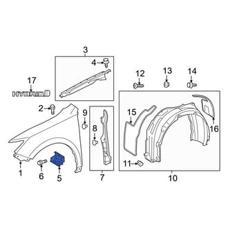 Toyota OE - Front Left Fender Bracket