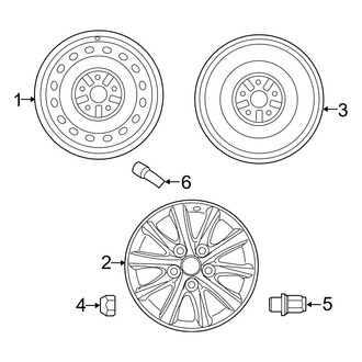 Toyota OE - Wheels (Hybrid LE / Hybrid XLE)