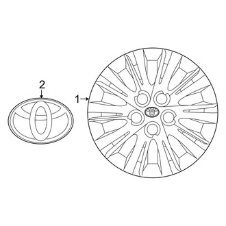 Toyota OE - Wheels - Covers & Trim (Hybrid LE / Hybrid XLE)