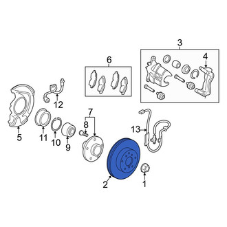 Toyota OE - Front Disc Brake Rotor