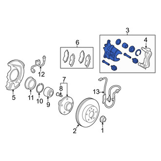 Toyota OE - Front Right Disc Brake Caliper