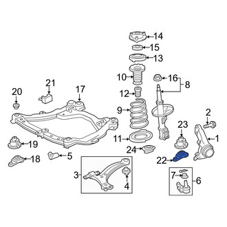 Toyota OE - Rear Right Engine Cradle Brace