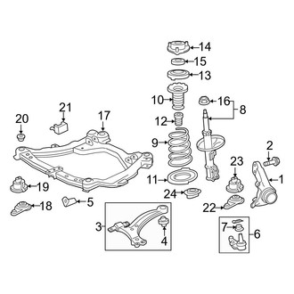 Toyota OE - Front Suspension - Suspension Components (FULL HYBRID EV-GAS (FHEV))
