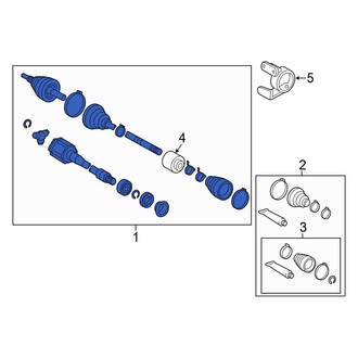 Toyota OE - Front Right CV Axle Assembly