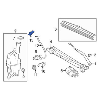 Toyota OE - Front Windshield Washer Nozzle