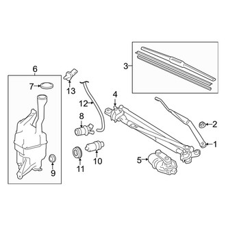 Toyota OE - Windshield - Wiper & Washer Components