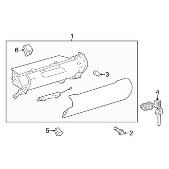 Toyota OE - Instrument Panel - Glove Box (FULL HYBRID EV-GAS (FHEV))