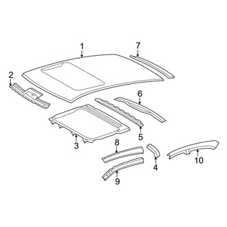Toyota OE - Roof & Components (With Sunroof), (FULL HYBRID EV-GAS (FHEV))