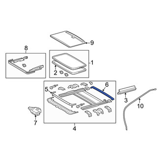 Toyota OE - Rear Sunroof Deflector