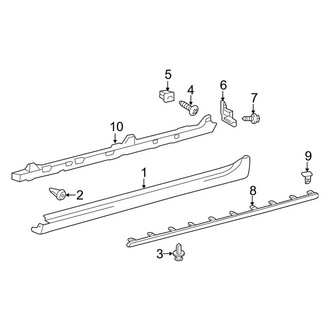 Toyota OE - Pillars, Rocker & Floor - Exterior Trim (Hybrid LE / Hybrid XLE)