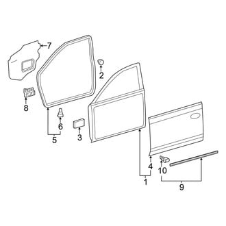 Toyota OE - Front Door - Door & Components (Hybrid LE / Hybrid XLE)