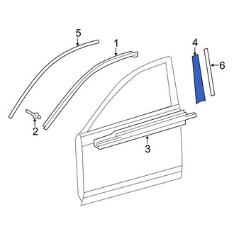 Toyota OE - Front Right Lower Door Reveal Molding