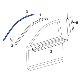 Toyota OE - Front Right Upper Black Out Tape
