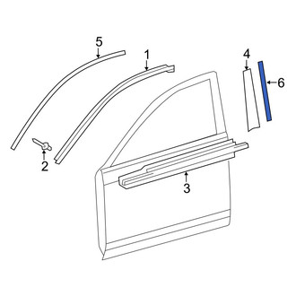 Toyota OE - Front Right Lower Black Out Tape