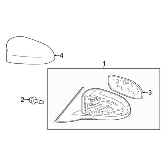 Toyota OE - Front Door - Outside Mirrors (FULL HYBRID EV-GAS (FHEV))