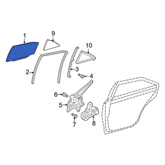 Toyota OE - Front Left Door Glass