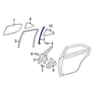 Toyota OE - Rear Left Door Window Division Bar