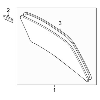 Toyota OE - Back Glass - Glass (FULL HYBRID EV-GAS (FHEV))