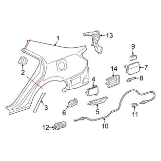Toyota OE - Quarter Panel & Components (Hybrid LE / Hybrid XLE)
