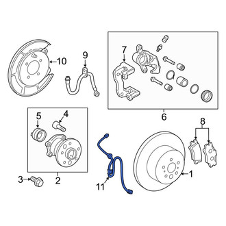 Toyota OE - Rear Left ABS Wheel Speed Sensor Wiring Harness
