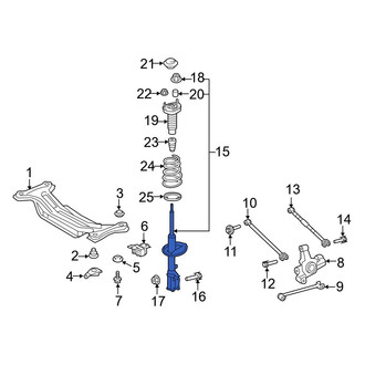 Toyota OE - Rear Left Suspension Strut
