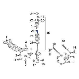 Toyota OE - Rear Suspension Strut Bumper