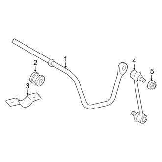 Toyota OE - Rear Suspension - Stabilizer Bar & Components