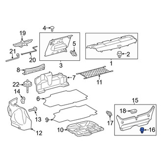 Toyota OE - Body C-Pillar Trim Panel Clip