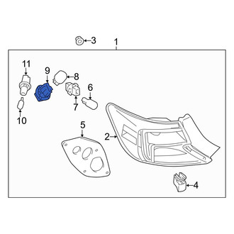 Toyota OE - Rear Tail Light Socket