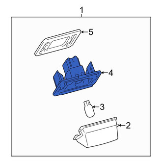 Toyota OE - Rear License Plate Light Assembly