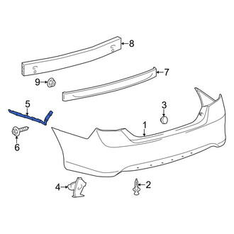 Toyota OE - Rear Right Bumper Guide