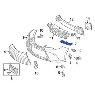 Toyota OE - Left Bumper Cover Reinforcement