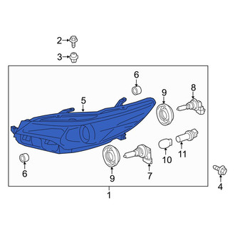 Toyota OE - Front Right Headlight Assembly