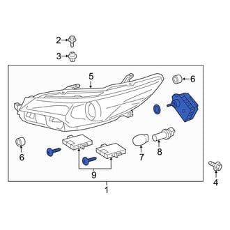 Toyota OE - Front Left Headlight Assembly