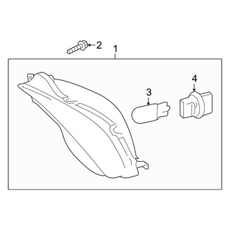 Toyota OE - Front Lamps - Daytime Running Lamp Components (With LED), (LE / SE / Special Edition / XLE / XSE)