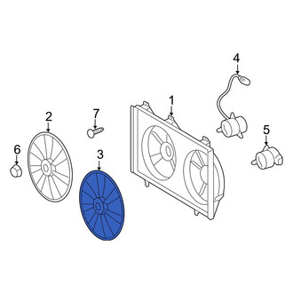 Toyota OE - Right Engine Cooling Fan Blade