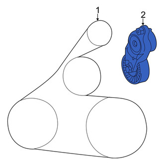 Toyota OE - Accessory Drive Belt Tensioner Assembly