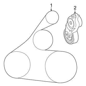 Toyota OE - Cooling - Belts & Pulleys (LE / SE / Special Edition / XLE / XSE 2.5L)