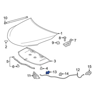 Toyota OE - Front Deck Lid Release Cable Clip