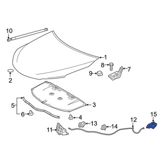 Toyota OE - Front Hood Release Handle