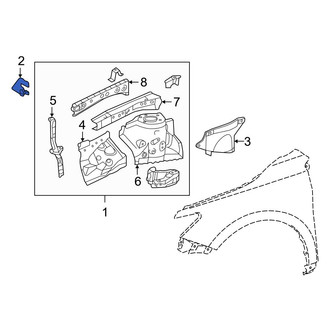 Toyota OE - Right Fender Apron Bracket
